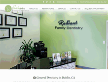 Tablet Screenshot of dublinradiantdentistry.com